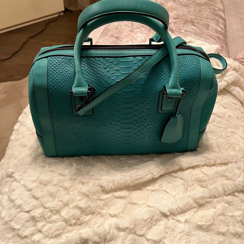 BCBGMaxAzria Turquoise Satchel